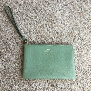 Coach Wristlet, Olive Green